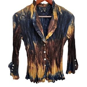 Piano Scrunch Tye Dyed Top S